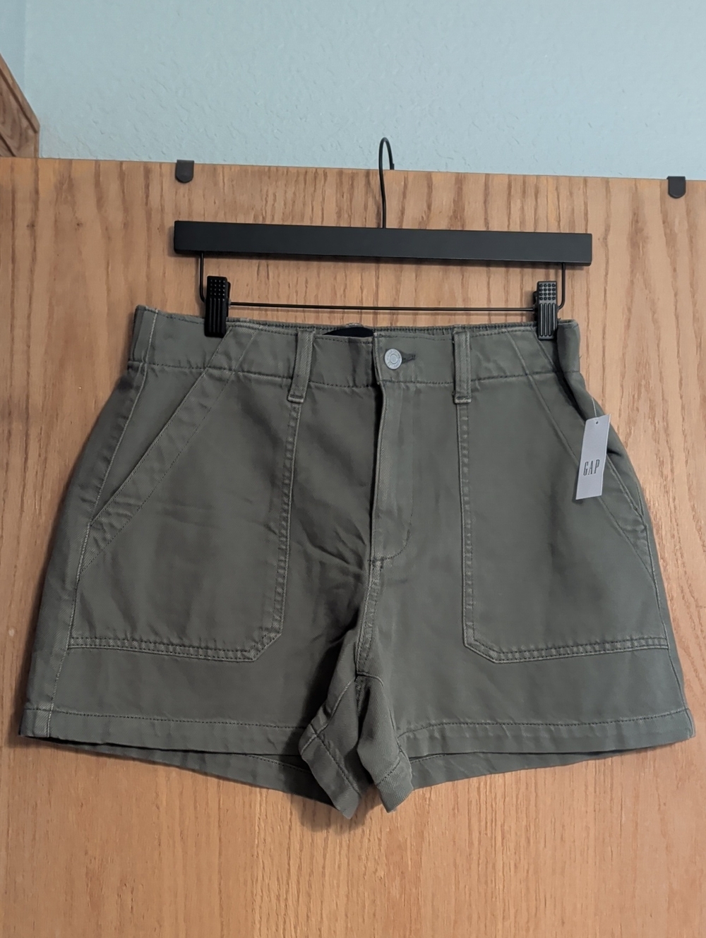GAP Olive Utility Cargo Shorts for Women